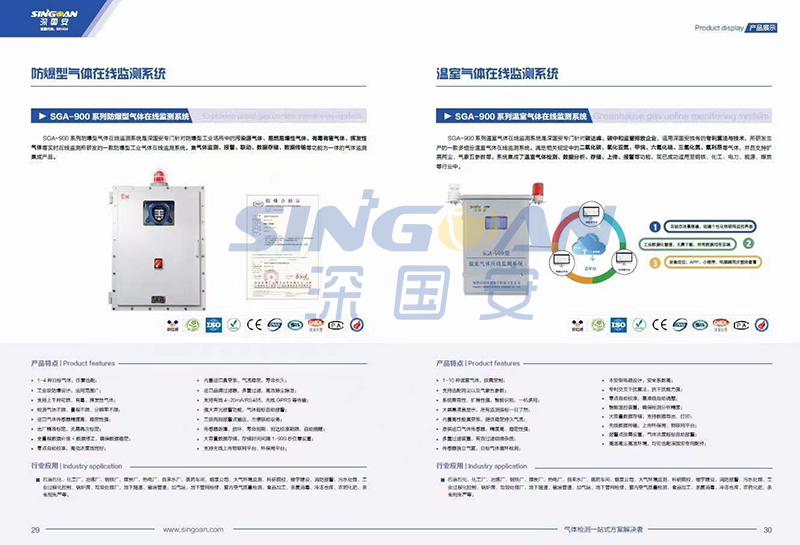 深國安電子氣體檢測儀新版畫冊