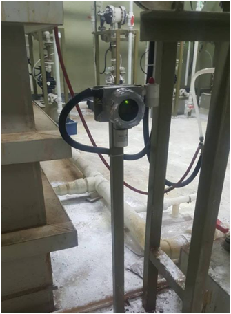 在線式有毒氣體檢測(cè)儀安裝現(xiàn)場(chǎng)